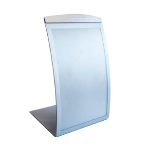 A4 tabletop magnetic sign holder - vertical silver